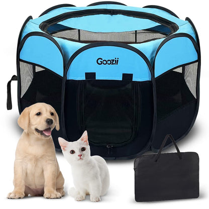 Goozii Dog Playpen for Large Dogs Portable Collapsible, Indoor Crate