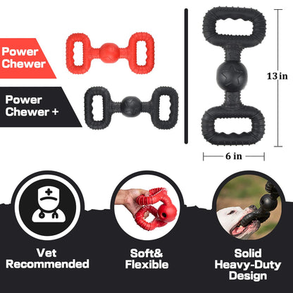 BiteKing Natural Rubber Dog Toys for Large Aggressive Chewers Lifetime