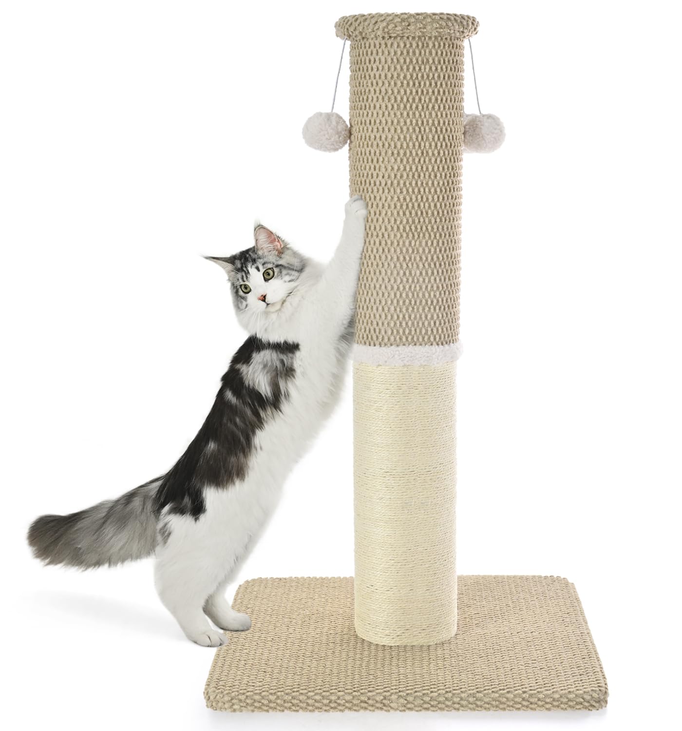 Made4Pets Tall Cat Scratching Post, Heavy Duty and Thicker Posts