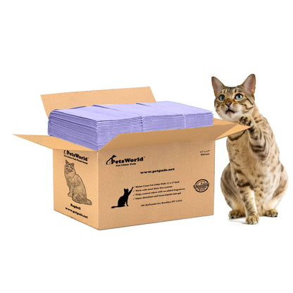 PetsWorld Universal Fit Cat Pad Refills for Litter Box, Unscented Box