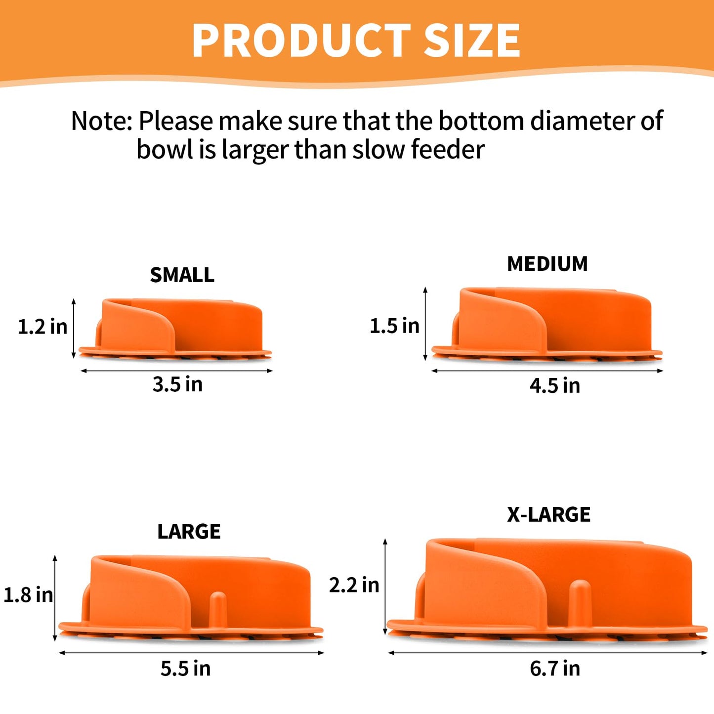 Slow Feeder Dog Bowls Insert, Animire Soft Silicone Slow Eating Bowl