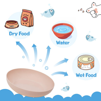 [16 Pack] Cat Dishes Whisker Friendly, Shallow Wide Pet Food and Bowl