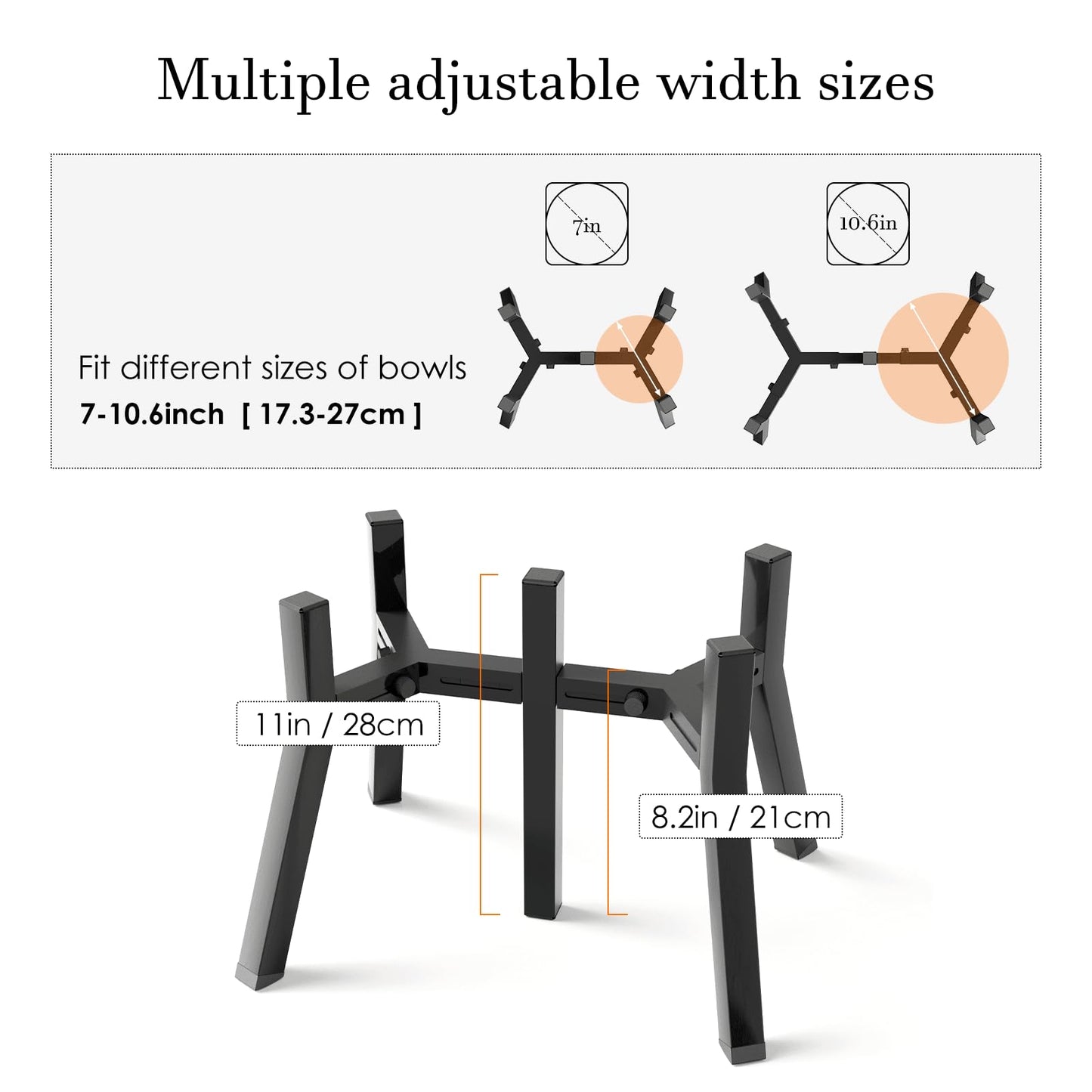 SHAINFUN Elevated Dog Bowl Stand for Medium Large Breeds, Bowl