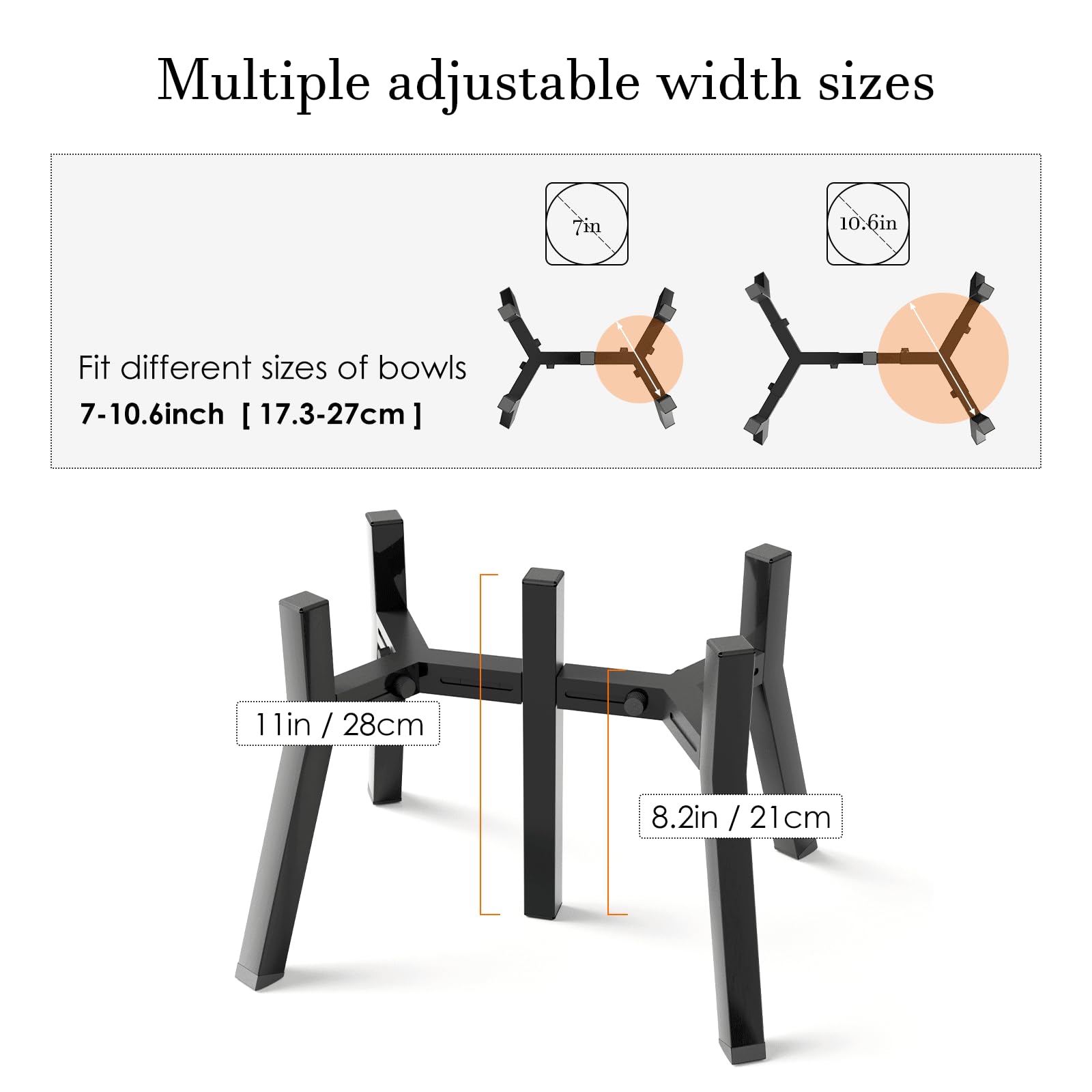 SHAINFUN Elevated Dog Bowl Stand for Medium Large Breeds, Bowl