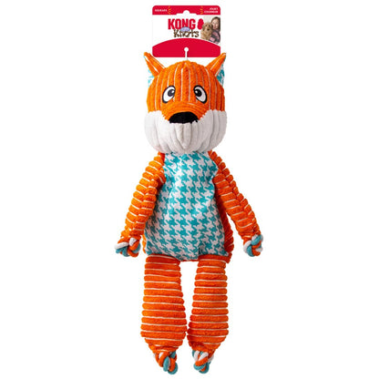 KONG Floppy Knots Durable No‑Stuffing Squeaky Rope Plush Dog Toy