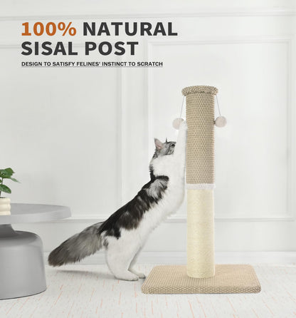 Made4Pets Tall Cat Scratching Post, Heavy Duty and Thicker Posts