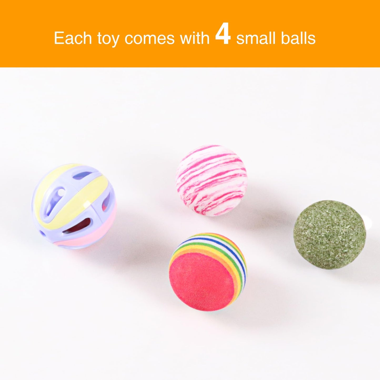 DI BI GRAMAS Cat Interactive Box Puzzle Toy with 3 Small Balls Balls