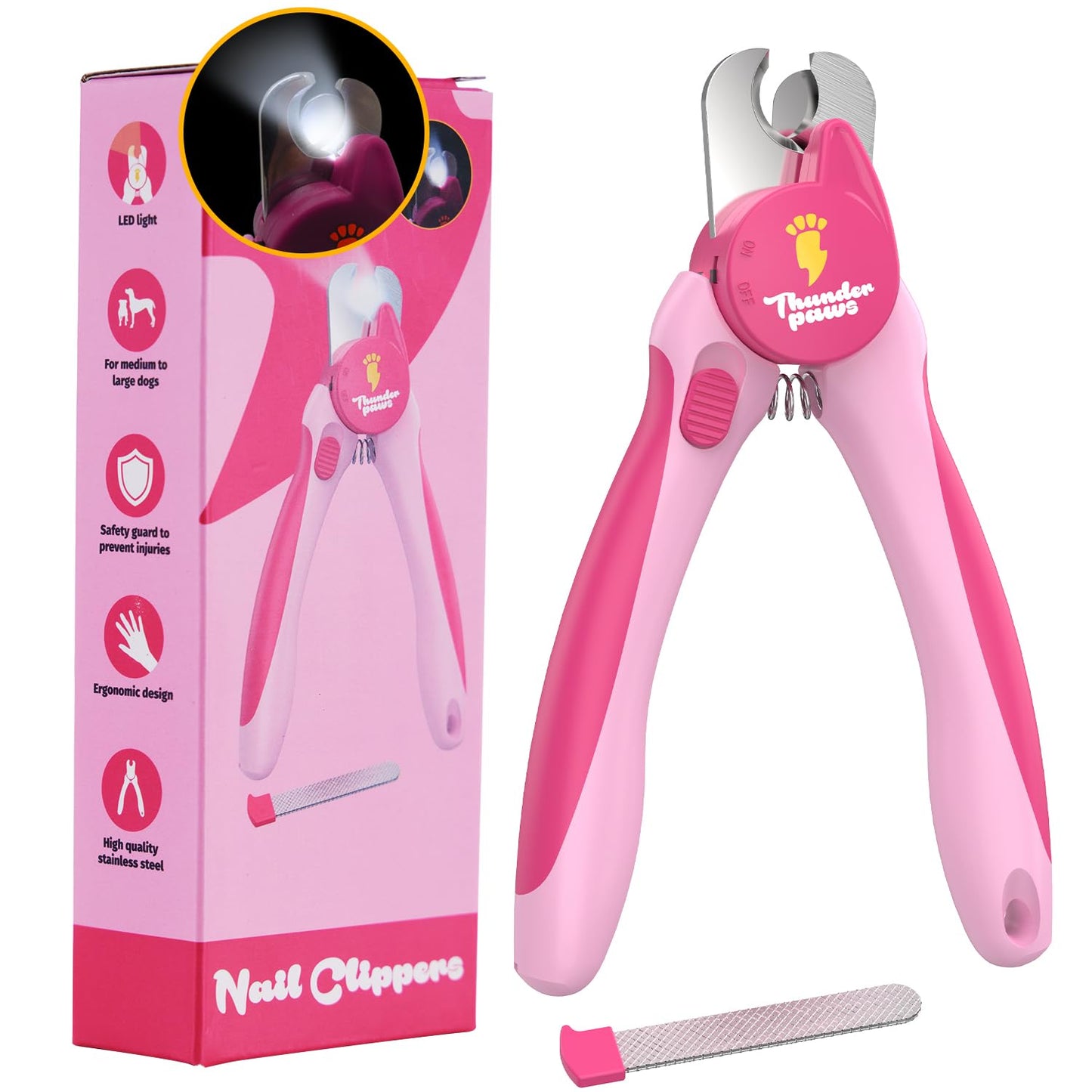 Thunderpaws Nail Clippers for Dogs Nail Trimmer with Safety Clipper