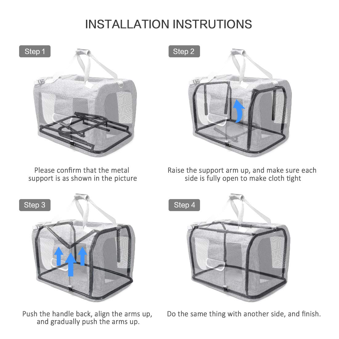 Petseek Extra Large Cat Carrier Soft Sided, Portable Small Dog Carrier