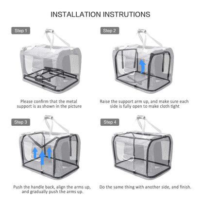 Petseek Extra Large Cat Carrier Soft Sided, Portable Small Dog Carrier