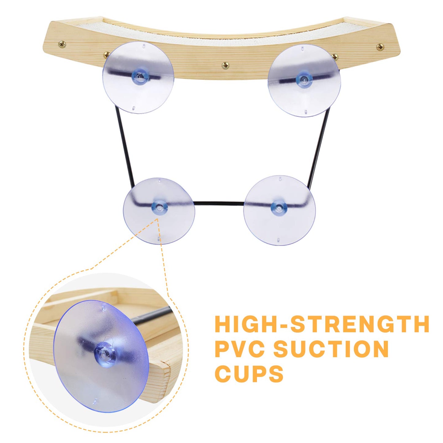Pecute Cat Window Perch Sisal Scratcher 1, Cat Hammock for Scratcher