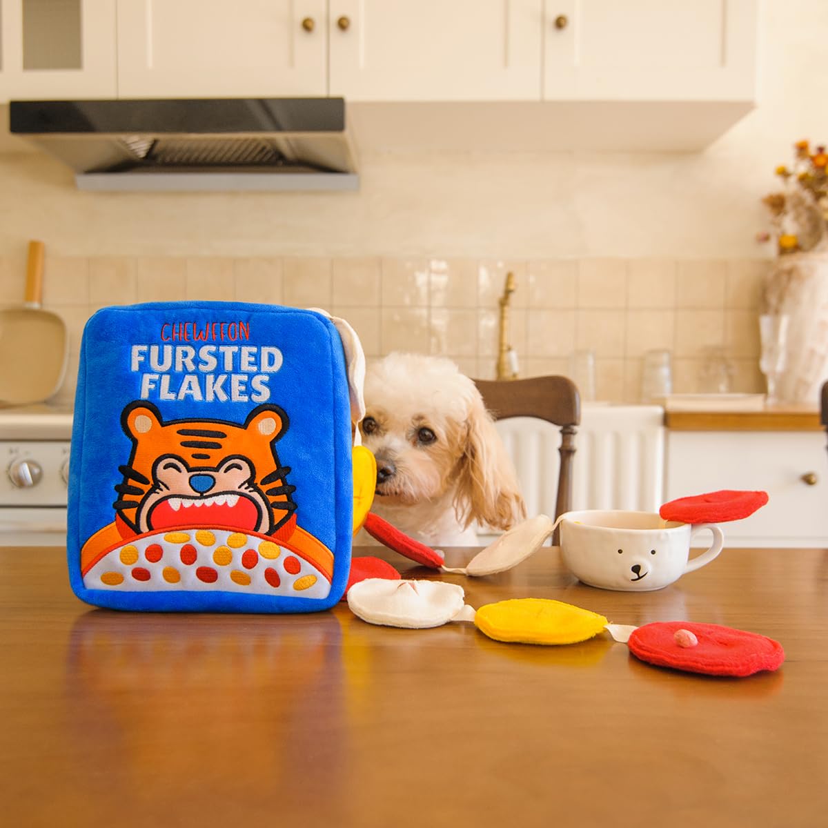 CHEWFFON Interactive Dog Toys, Enrichment Snuffle Crinkle Treat Puzzle