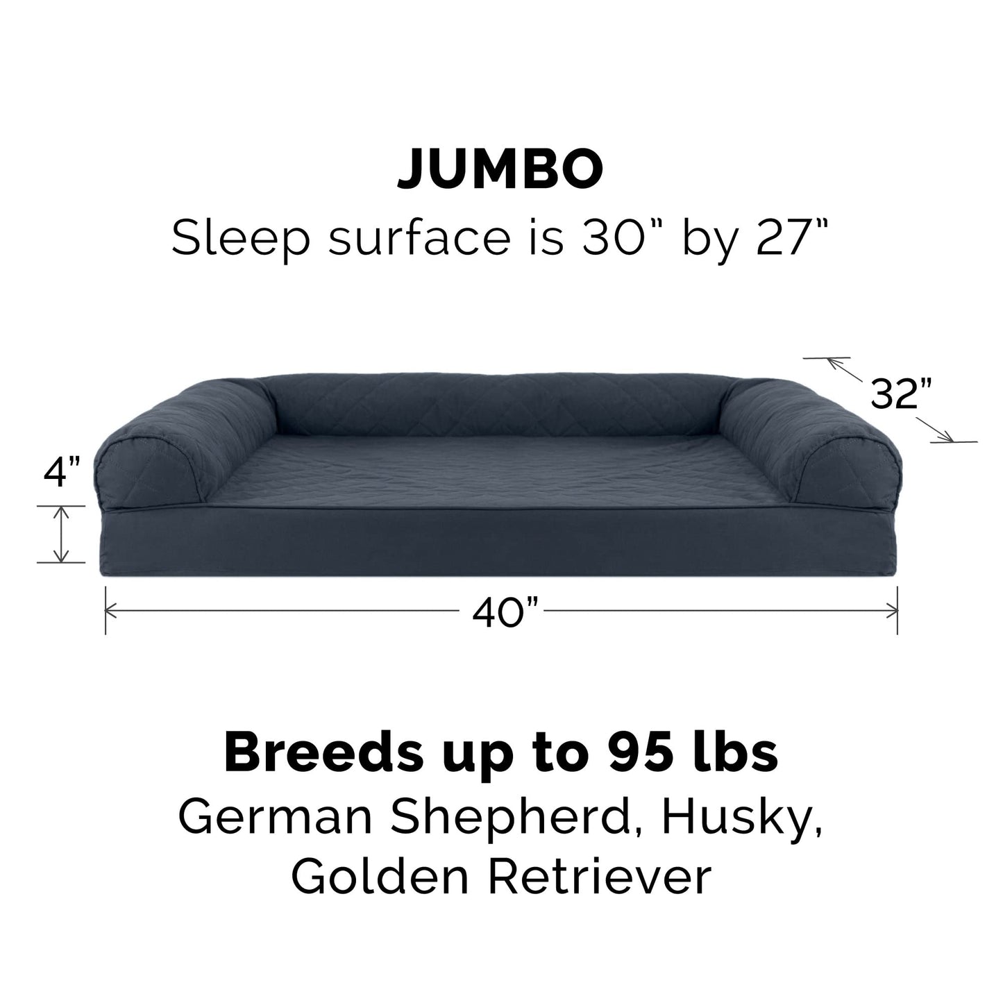FurHaven Dreamer Sofa Orthopedic Dog Bed