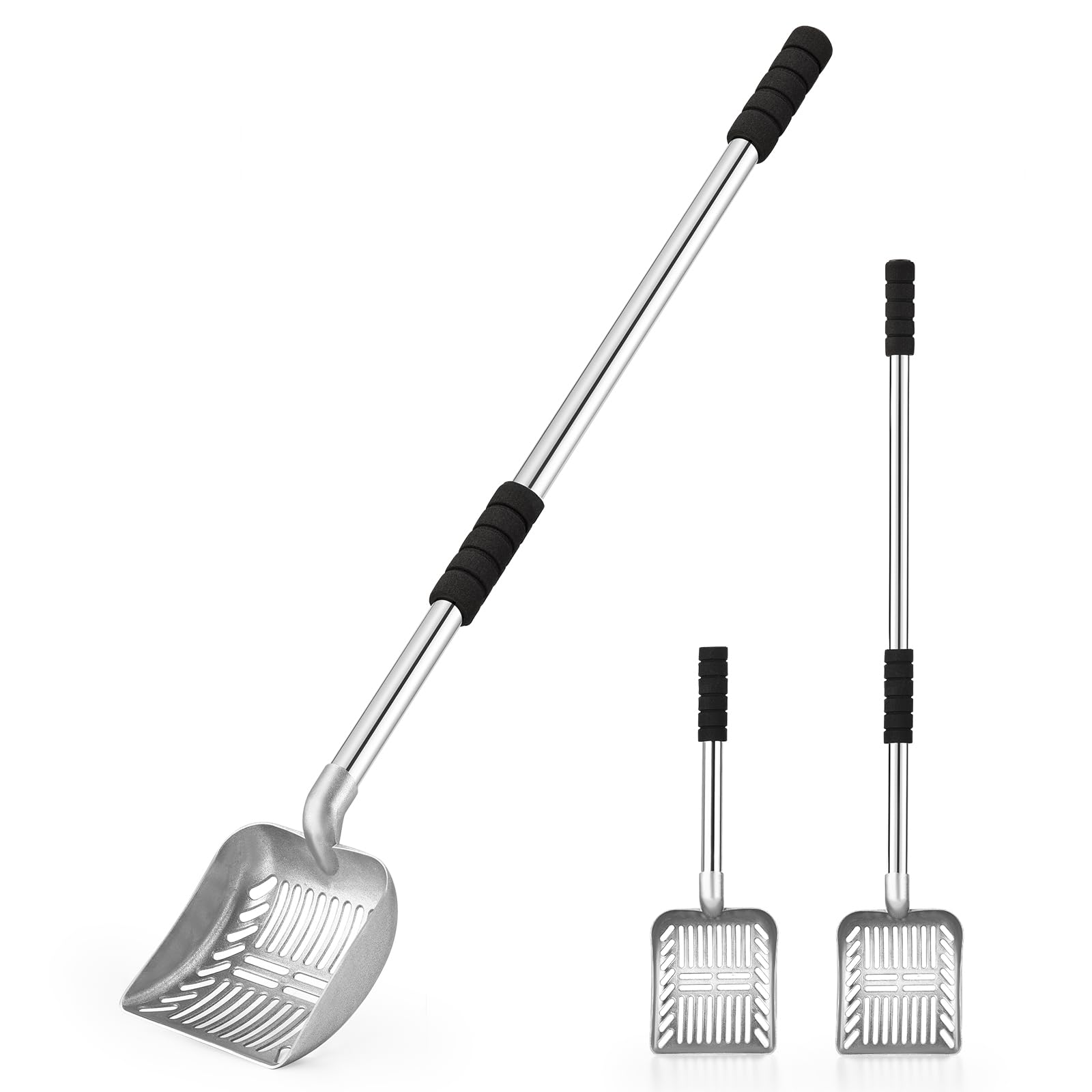 Yangbaga Metal Cat Litter Scoop:Detachable Long Handle Litter Litter