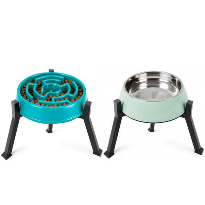 LOOBANI Raised Dog Bowl Stand: Adjustable Width Elevated Dog Bowl