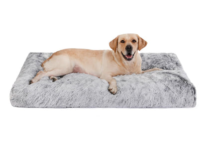 Bedfolks Waterproof Kennel Pad Plush Dog Bed, XXL Crate Bed x29" Bed