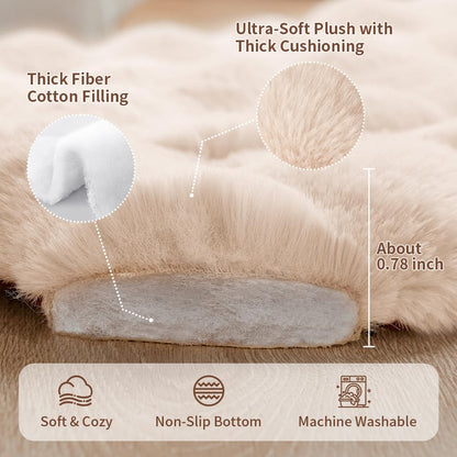 SOMAHE Cat Bed Mat, Soft Plush Faux Fur Kneading Pet Bed, Machine Bed