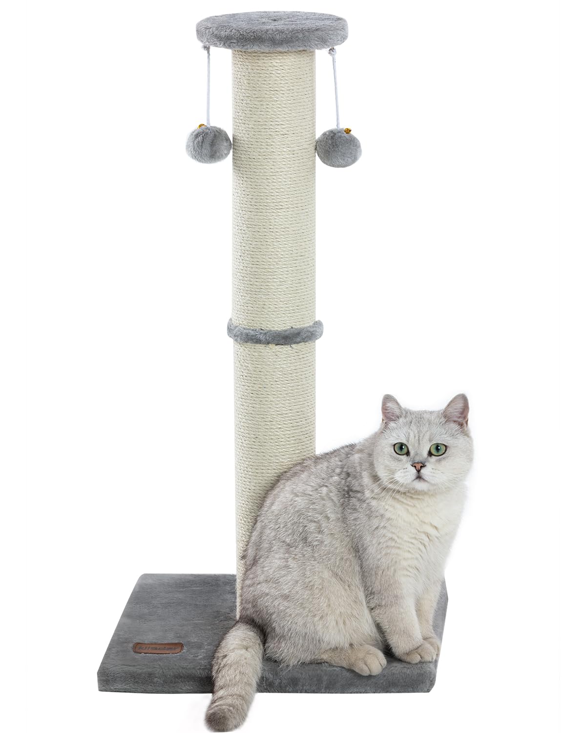 Kilodor Tall Cat Scratching Post, Diameter Large Sisal Cat Scratcher