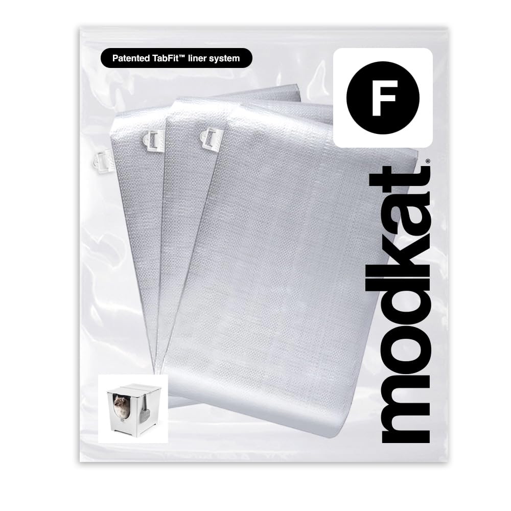 Modkat Cat Litter Box Liners (3-Pack) Liner Type F -Durable, Tear Box