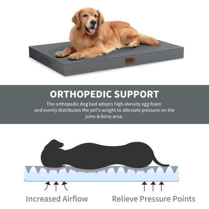 Tail Stories Outdoor Orthopedic Dog Bed, Waterproof Dog Bed