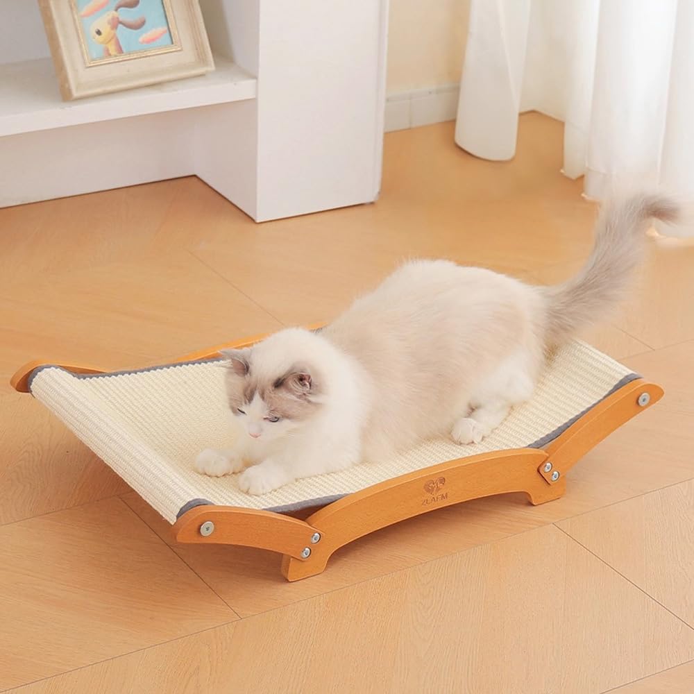 Extra-Larger Sisal Cat Scratcher Bed, Durable Cat Scratching Post