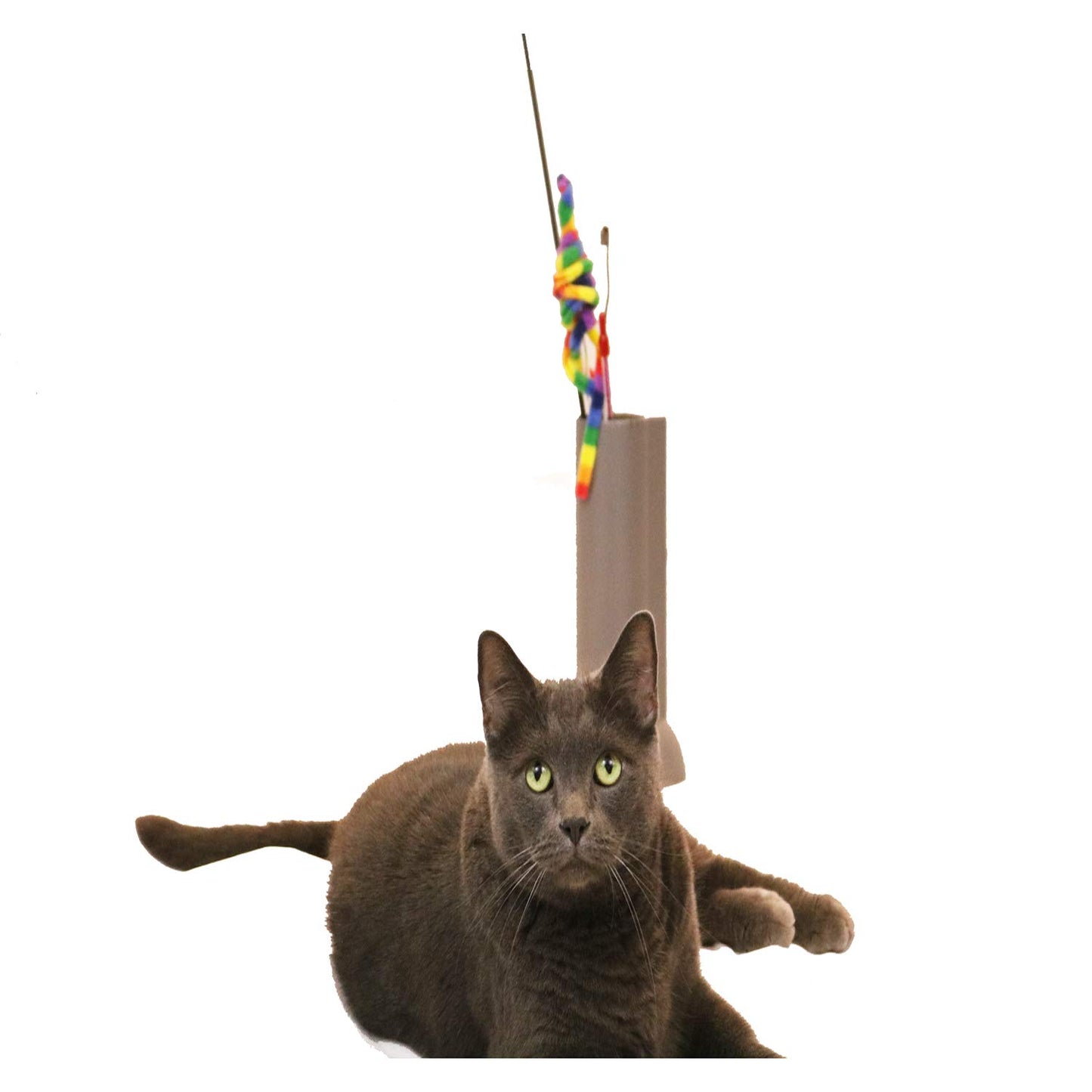 Feline Ruff Cat Teaser Wand Holder. Keep Cats Safe with This Wand