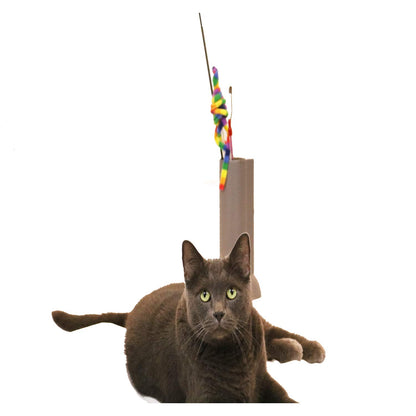 Feline Ruff Cat Teaser Wand Holder. Keep Cats Safe with This Wand
