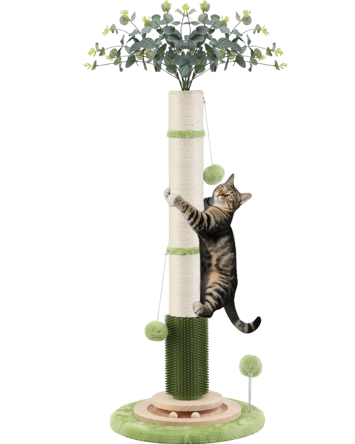 45'' Tall Cat Scratching Post, Diameter Sisal Rope Scratching Post