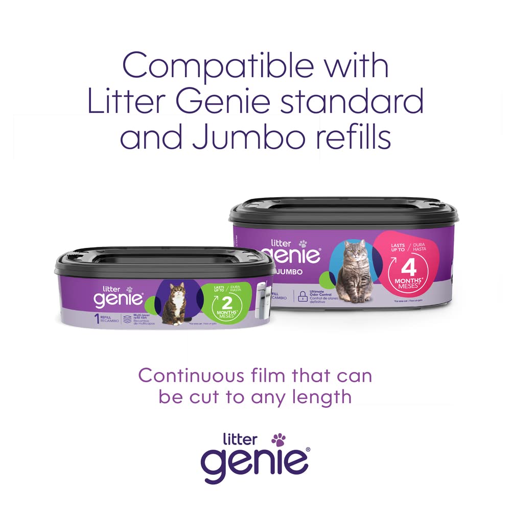 Litter Genie Standard Pail Cat Litter Box Waste Disposal System Box