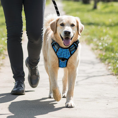 BARKBAY No Pull Dog Harness Large Step in Reflective Dog Harness