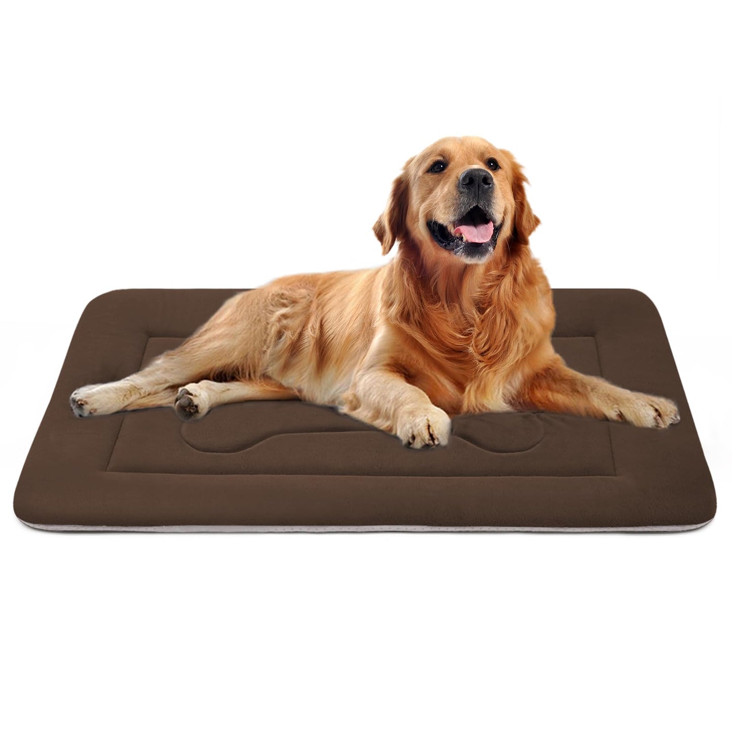 JoicyCo Large Dog Bed Soft Dog Crate Pad Mat, Non-Slip Bottom Crate