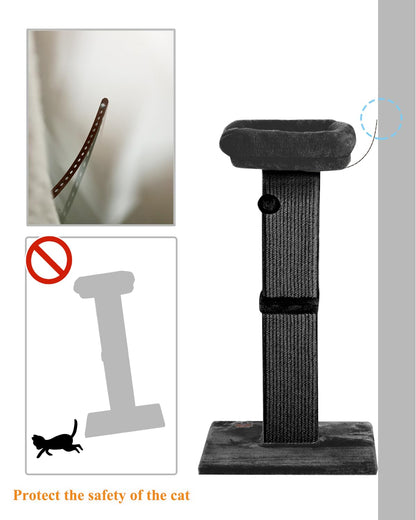 Karolpar 32" Cat Scratching Post for Indoor Cats, Sisal Cat Scratcher