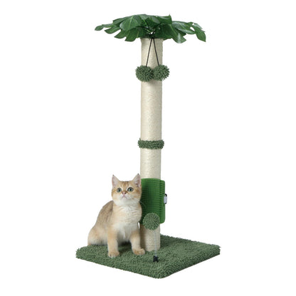 MECOOL Cat Scartching Post，30-inch Cute Scartching Posts for Ball