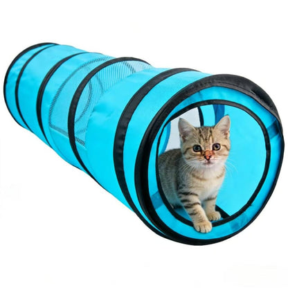 PAWISE Cat Tunnel for Indoor Cats, Collapsible Interactive Cat Toy