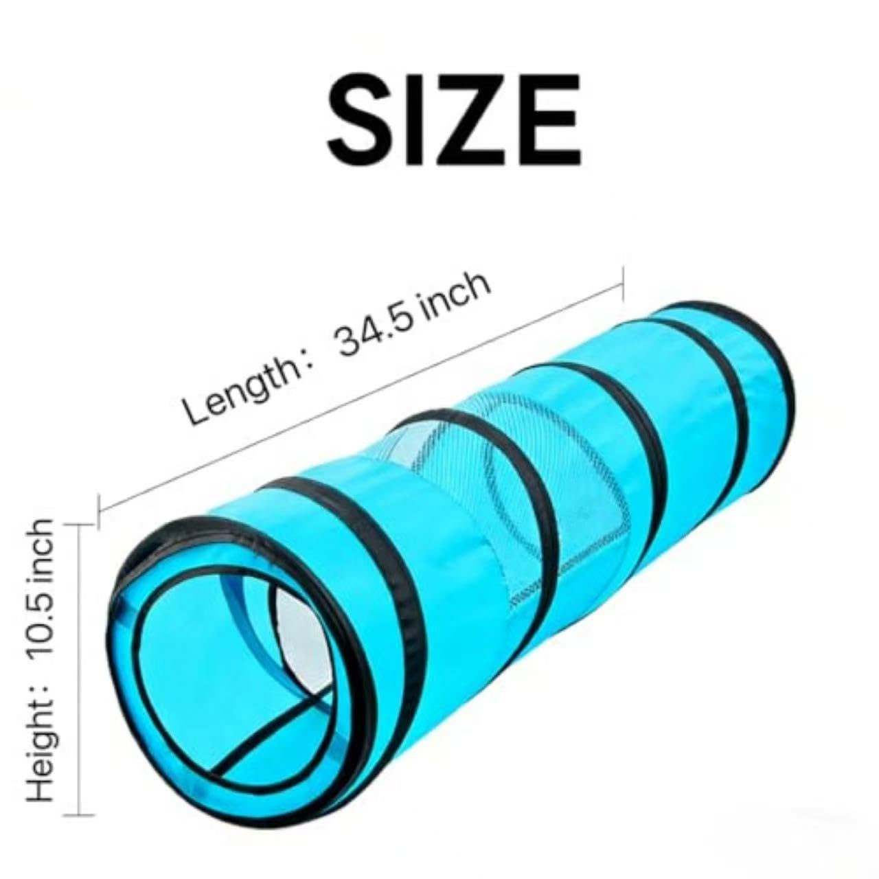 PAWISE Cat Tunnel for Indoor Cats, Collapsible Interactive Cat Toy