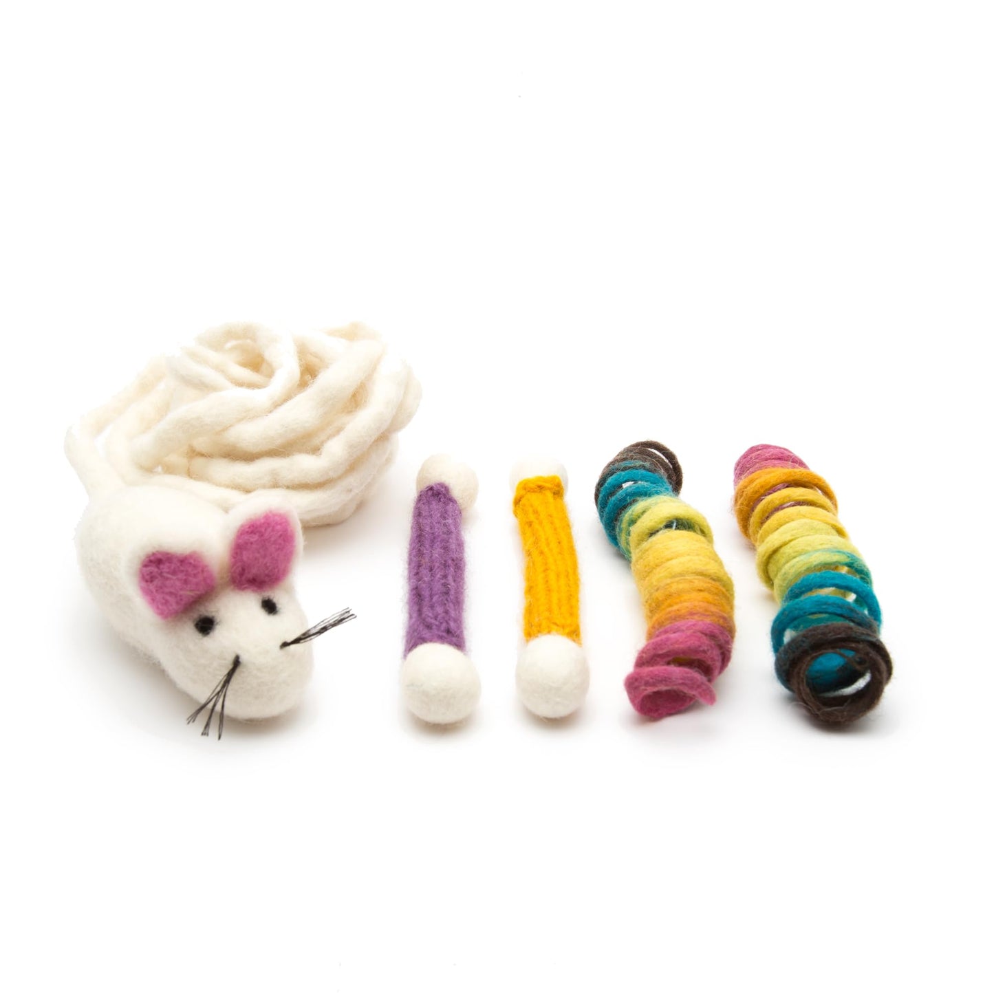 Glaciart One Indoor Catnip Cat Toy Pack 5pc, Kitty Toys Include Catnip