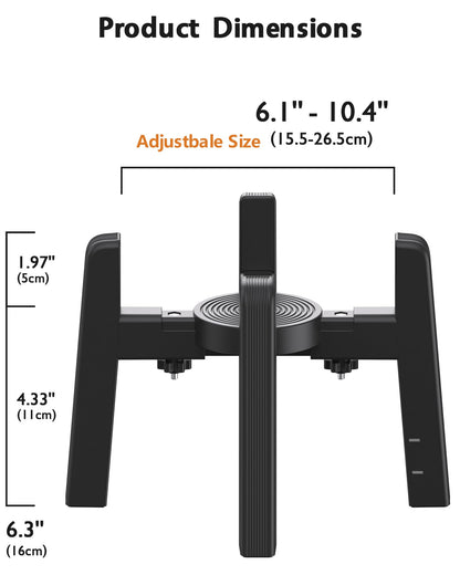 CZPET Dog Bowl Stand with Adjustable Width [Stand Only], Elevated Bowl