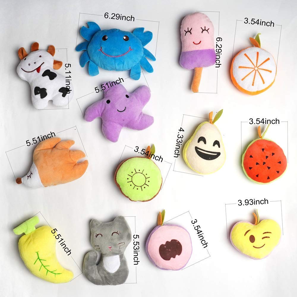 HDMOTU Pack of 26 Soft Small Medium Dog Squeaky Toys,Cute Puppy