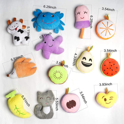 HDMOTU Pack of 26 Soft Small Medium Dog Squeaky Toys,Cute Puppy