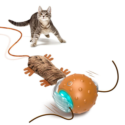 Mdupw Interactive Cat Toy Ball Automatic Interactive Cat Toy Ball