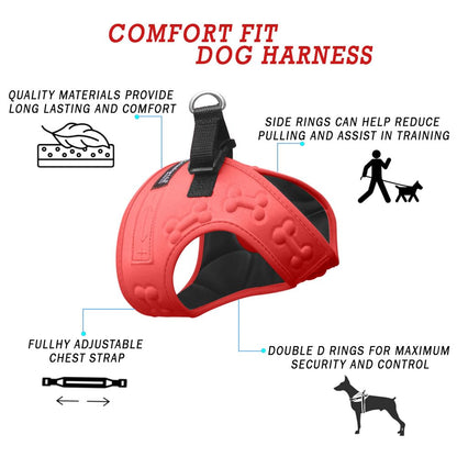 Comfort Fit Dog Harness No Pull No Escape Harness Adjustable Harness