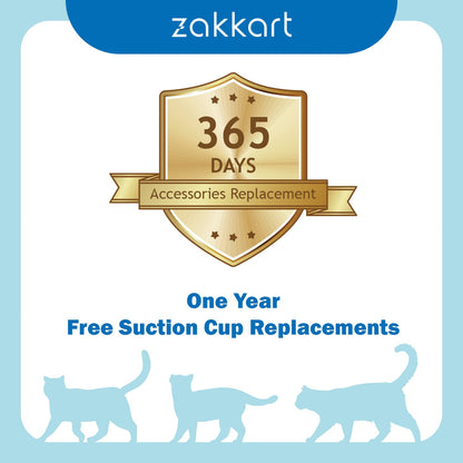 Zakkart Foldable Cat Hammock for Window Cordless, Machine Washable Bed
