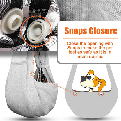 Tomkas Small Dog Sling Carrier Cat Sling Carrier Zipper Pocket Carrier