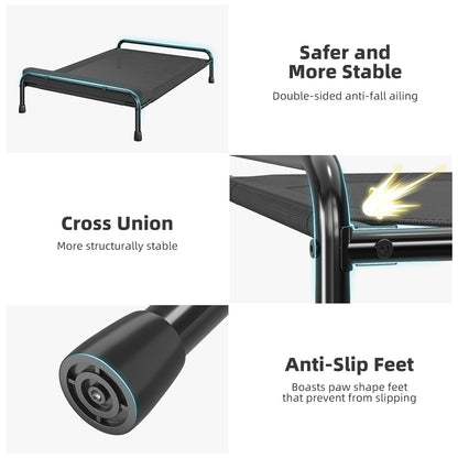 Simple Trending Elevated Dog Bed for Large Dogs, Cooling Raised Bed