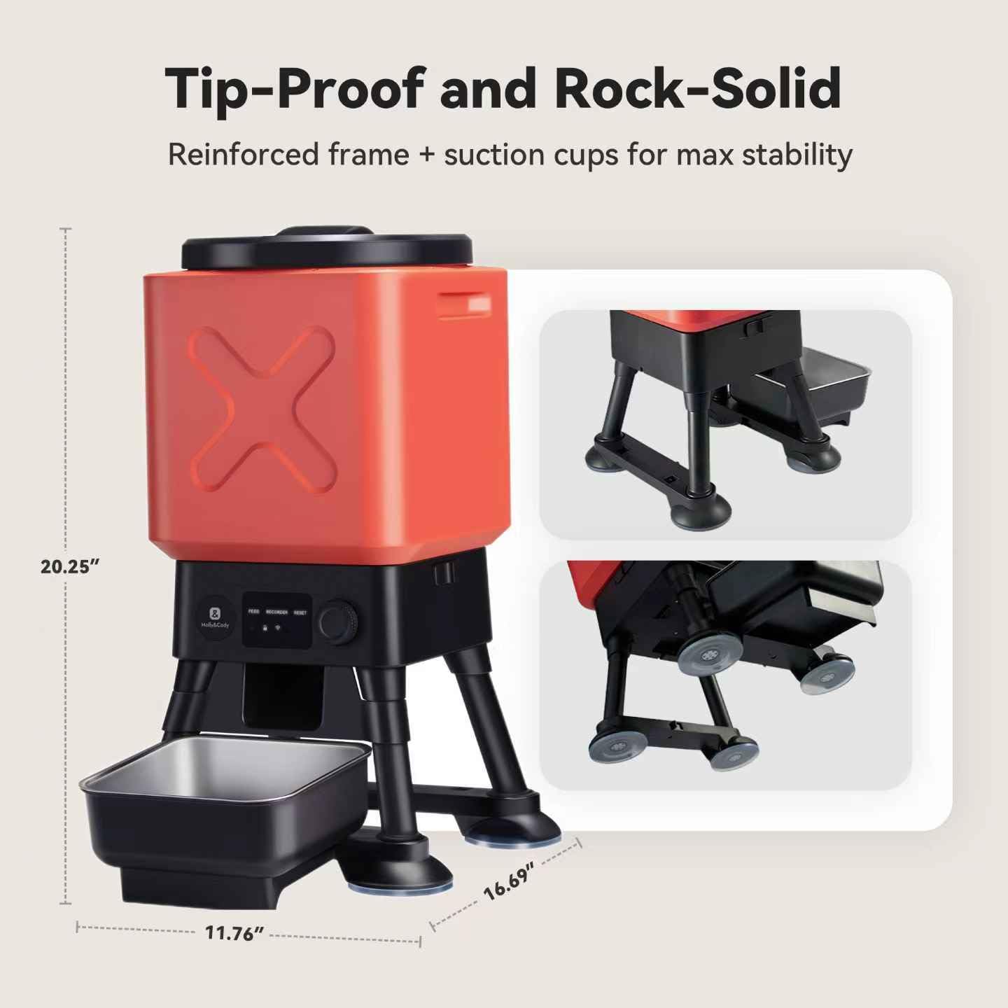 Automatic Dog Feeder for Large Breed Extra Large Capacity Bowl