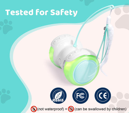 ZeLing HTL Remote Control Cat Toy with Auto Mode Interactive Cat Toy