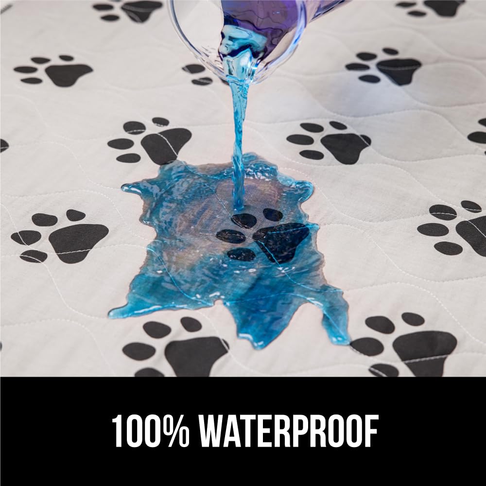 GORILLA GRIP Washable Puppy Pads, 40x26, Slip Resistant Dog Crate Mat