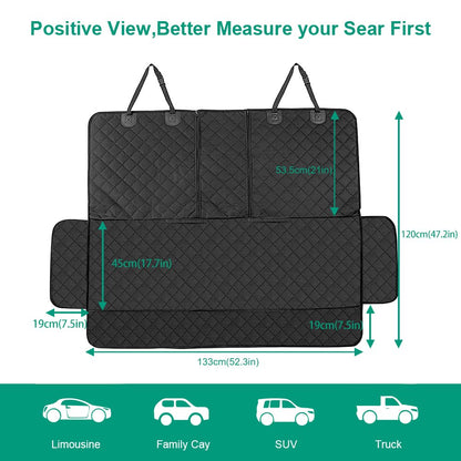 ANOSOSPECIAL Dog Car Seat Cover for Back Seat Cover,Non Stick Fur Seat