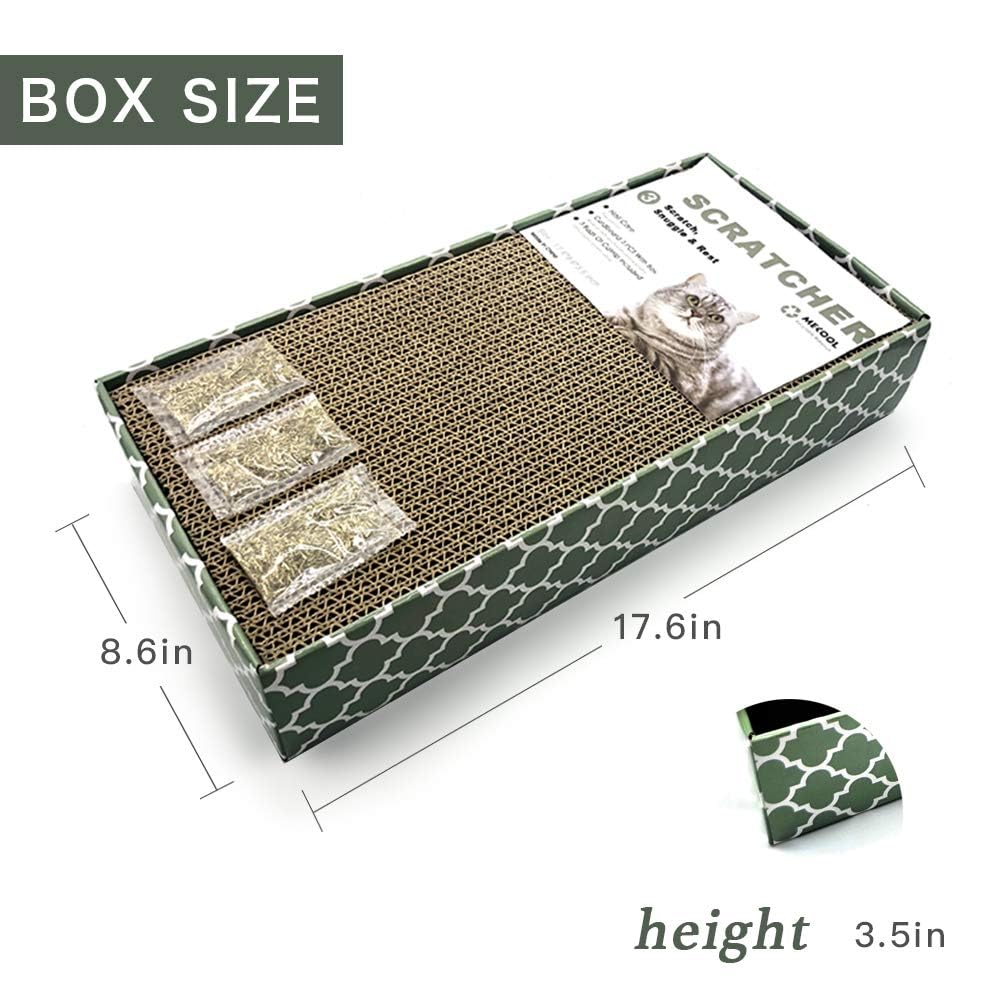 Cat Scratcher Cardboard Scratching Pads Scratch Lounge Bed with Pads