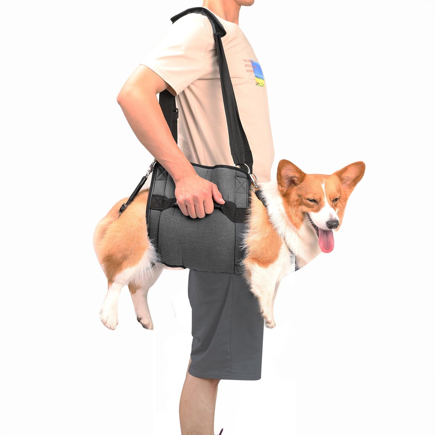 COODEO Dog Carry Sling, Emergency Backpack Pet Legs Support Carrier